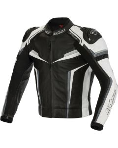 Büse Mille Black Grey White Leather Jacket
