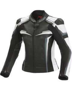 Büse Mille Ladies Black Grey White Leather Jacket