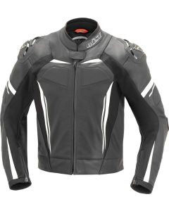 Büse Imola Black White Leather Jacket