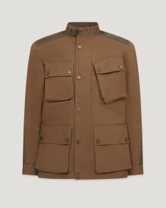 Belstaff Trackmaster Zandkleurige Waterdichte Gewaxte Jas