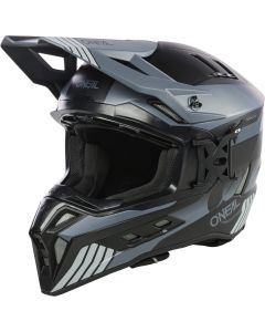 O'NEAL EX-SRS Hitch Matt Black Grey Motocross Helmet