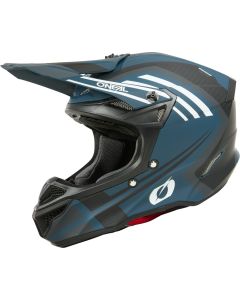 O'NEAL 5SRS Spike Matt White Blue Motocross Helmet