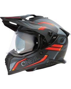 O'NEAL A-SRS Spike Matt Black Grey Red Adventure Full Face Helmet