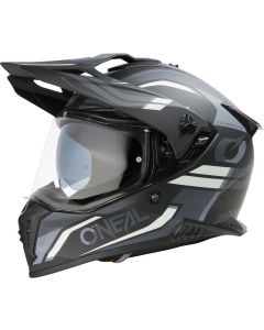 O'NEAL A-SRS Spike Matt Black Grey White Adventure Full Face Helmet