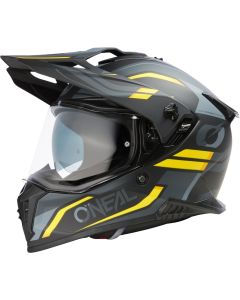 O'NEAL A-SRS Spike Matt Black Grey Yellow Adventure Full Face Helmet