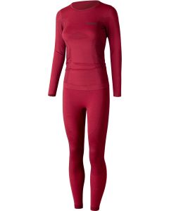 Lenz Merino Dames rood functioneel ondergoed set