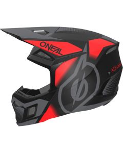 O'NEAL 3SRS Vision Black Grey Red Motocross Helmet