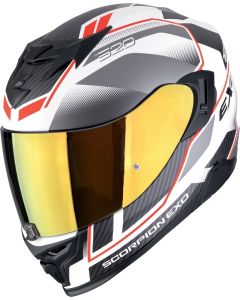 Scorpion EXO-520 Evo Air Lena Zwart Wit Rood Integraalhelm
