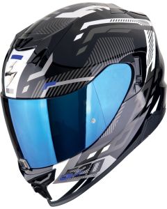 Scorpion EXO-520 Evo Air Ranka Zwart Wit Blauw Integraalhelm