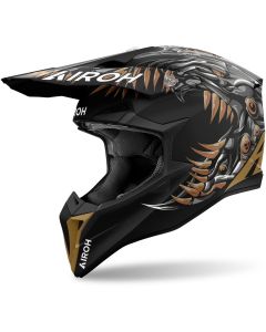 Airoh Wraaap Cyborg Zwart Bronze Crosshelm