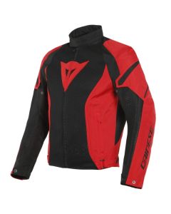Dainese Air Crono 2 Tex Jas Zwart Lava Rood Lava Rood 