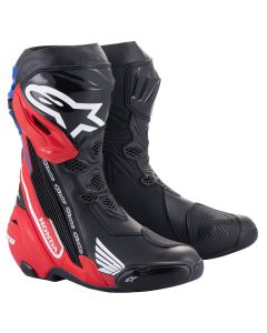 Alpinestars Honda Supertech R Laarzen Zwart Helderrood Blauw