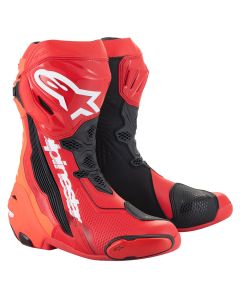 Alpinestars Supertech R Laarzen Helder Rood Fluo Rood