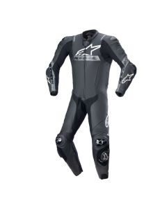 Alpinestars Missile V2 Ward 1Pc lederen pak zwart metallic grijs