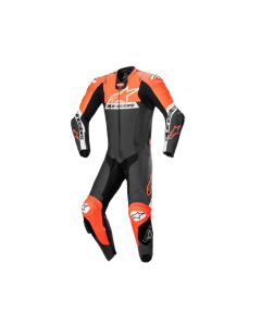 Alpinestars Missile V2 Ward 1Pc lederen pak Zwart Rood Fluo Wit