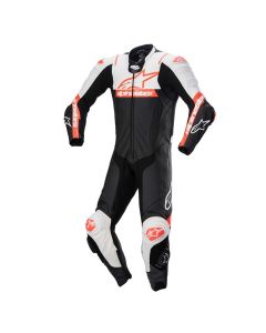Alpinestars Missile V2 Ward 1Pc lederen pak Zwart Wit Rood Fluo