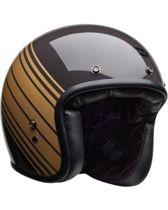 Bell C500 Edge Donkerbruin Goud Jethelm