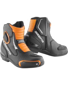 Bogotto Cartagena Geperforeerde Motorlaarzen Zwart Oranje 