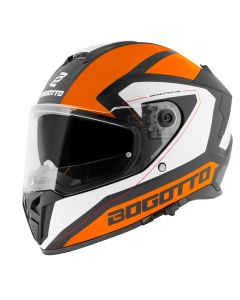 Bogotto FF122 BGT Wit Oranje Integraalhelm