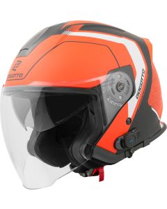 Bogotto H586 BT Illus Zwart Oranje Bluetooth Jethelm