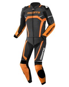Bogotto Misano Zwart Oranje 2-Delig Motorpak