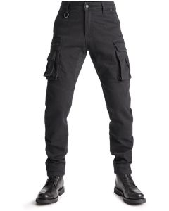 Pando Moto Desert Cargo Zwarte Motorjeans