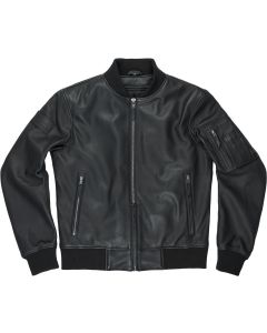 Pando Moto Falcon Aviator Zwarte Leren Jas