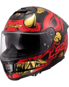 LS2 FF808 Stream II Drako Zwart Rood 06 Integraalhelm