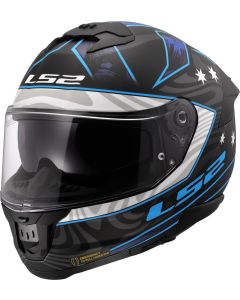 LS2 FF808 Stream II Galdam Zwart Blauw 06 Integraalhelm