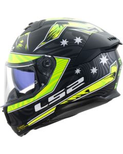 LS2 FF808 Stream II Galdam Zwart H-Vis Geel 06 Integraalhelm