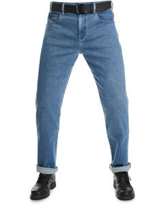 Pando Moto James Regular Blauwe Motorjeans