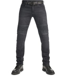 Pando Moto Karl Devil AAA+ Zwarte Gewassen Motorjeans