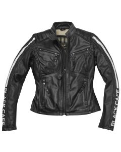 Black-Cafe London Toronto Dames Zwart Leren Motorjas