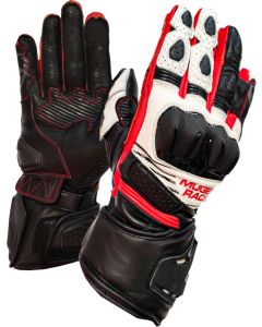 MUGENRACE Linea Sport Zwart Witte Rode Handschoenen