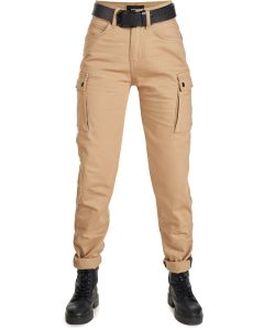 Pando Moto Mila Cargo Dames Zwarte Motorjeans