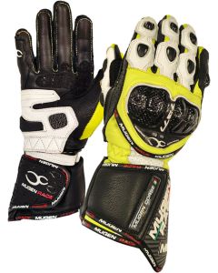 MUGENRACE Bornew Zwart Wit Neon Gele Handschoenen