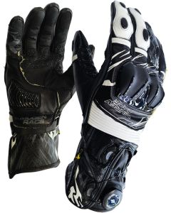 MUGENRACE Cowy Zwart Witte Handschoenen