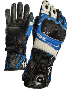 MUGENRACE Cowy Zwart Wit Blauwe Handschoenen