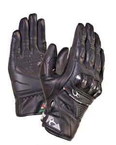 MUGENRACE Figuratore Zwarte Geperforeerde Handschoenen