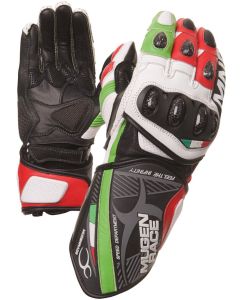 MUGENRACE Neptun Wit Rood Groene Handschoenen