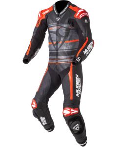 MUGENRACE RC-Max Uno Zwart Rood Geperforeerd 1-Delig Motorpak