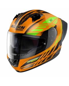 Nolan N60-6 SPORT Hotfoot 027 Led Oranje Zwart Licht Groen Integraalhelm