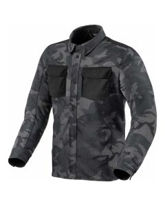 REV'IT! Overshirt Tracer Air 2 Jas Camo Donker Grijs   