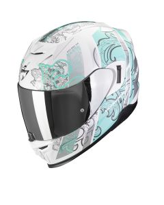 Scorpion Exo 520 Evo Air Fasta Wit-Lichtblauw Integraalhelm 