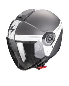 Scorpion Exo-City Ii Short Mat Zilver Wit Jethelm