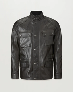 Belstaff Turner Black Leather Jacket