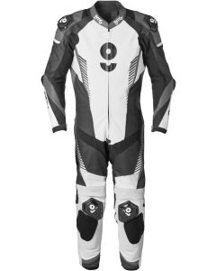 gms GRC-1 Zwart Wit Grijs 1-Delig Motorpak